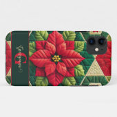 Individuelle Name Festivals Blumenpatchwork Poinse Case-Mate iPhone Hülle (Rückseite (Horizontal))