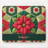 Individuelle Name Festivals Blumenpatchwork Poinse Mousepad (Vorne)