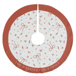 Individuelle Name Festliche Weihnachten Polyester Weihnachtsbaumdecke