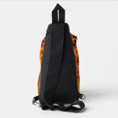 Individuelle Name Feuer Flammen Crossbody Bag (Rückseite)