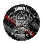 Individuelle Name Feuerwehrfeuerwehr Dartscheibe (vorne)