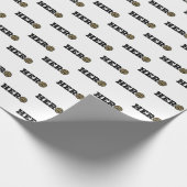 Individuelle Name, Feuerwehrheldin Geschenkpapier (Ecke)