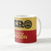 Individuelle Name, Feuerwehrheldin Kaffeetasse (VorderseiteRechts)