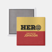 Individuelle Name, Feuerwehrheldin Magnet (Vorderseite/Rückseite)