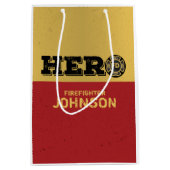 Individuelle Name, Feuerwehrheldin Mittlere Geschenktüte (Vorderseite)