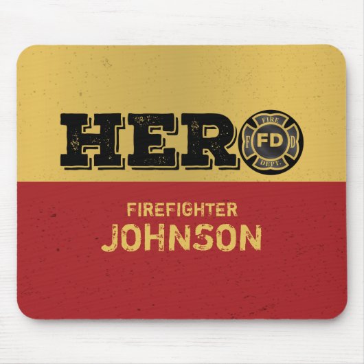 Individuelle Name, Feuerwehrheldin Mousepad (Vorne)