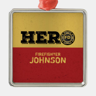 Individuelle Name, Feuerwehrheldin Ornament Aus Metall