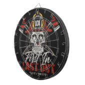 Individuelle Name Feuerwehrmann als Erster letzter Dartscheibe (Vorderseite rechts)