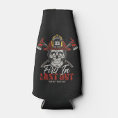 Individuelle Name Feuerwehrmann als Erster letzter Flaschenkühler (Vorderseite)