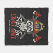 Individuelle Name Feuerwehrmann als Erster letzter Fleecedecke (Vorderseite (Horizontal))