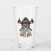 Individuelle Name Feuerwehrmann als Erster letzter Glas (Vorderseite)