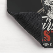 Individuelle Name Feuerwehrmann als Erster letzter Mousepad (Ecke)