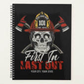 Individuelle Name Feuerwehrmann als Erster letzter Planer (Vorderseite)