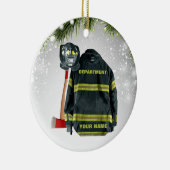 Individuelle Name-Feuerwehrmann-Geschenkfeuer und  Keramik Ornament (Rechts)