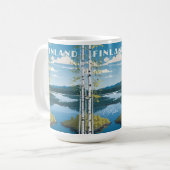 Individuelle Name Finnland - Naturdarstellung Kaffeetasse (Vorderseite Links)