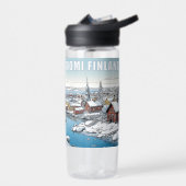 Individuelle Name Finnland Wintertäuschung Trinkflasche (Links)