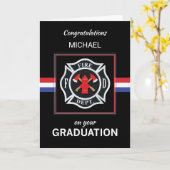 Individuelle Name Fire Department Academy Abschlus Karte (Gelbe Blume)