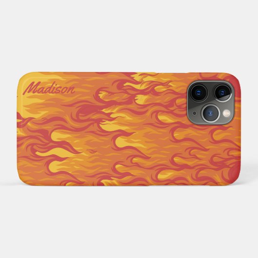 Individuelle Name FIRE-Telefonfälle Case-Mate iPhone Hülle (Rückseite (Horizontal))