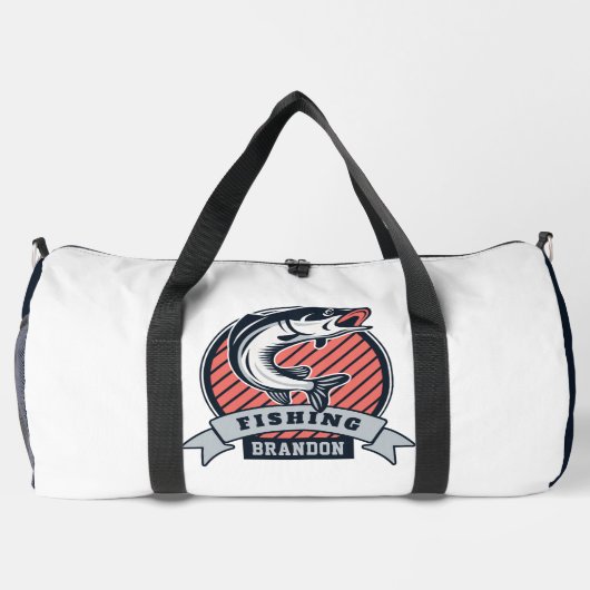 Individuelle Name FISCHEREI Duffle Bag (Rückseite)