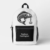 Individuelle Name Fish Bedruckter Rucksack (Vorderseite)