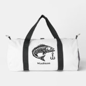 Individuelle Name Fish Duffle Bag (Vorderseite)