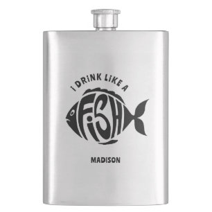 Individuelle Name Fish Flachmann