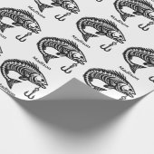 Individuelle Name Fish Geschenkpapier (Ecke)