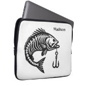 Individuelle Name Fish Laptopschutzhülle (Vorne Rechts)