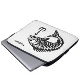 Individuelle Name Fish Laptopschutzhülle (Vorne Knopf)