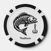 Individuelle Name Fish Pokerchips (Rückseite)