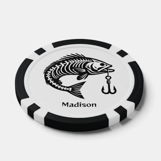 Individuelle Name Fish Pokerchips (Einzeln)