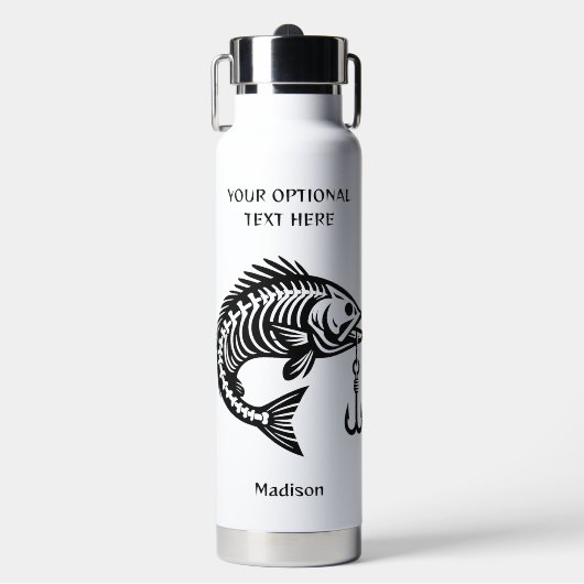 Individuelle Name Fish Trinkflasche (Vorderseite)