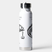 Individuelle Name Fish Trinkflasche (Links)