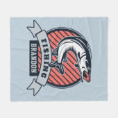 Individuelle Name Fisher Fleece Decke (Vorderseite (Horizontal))