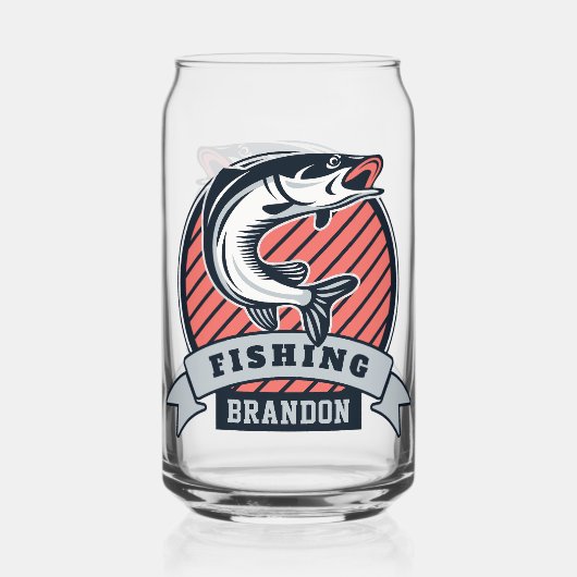Individuelle Name Fisher Shotglass Dosenglas (Vorderseite)
