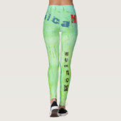 Individuelle Name Fitness Leggings (Rückseite)