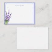 Individuelle Name-Flachbildschirm-Lavendel Mitteilungskarte (Vorne/Hinten)
