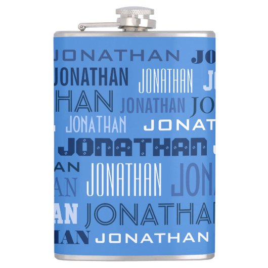 Individuelle Name Flachmann (Vorderseite)