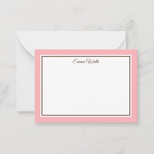 Individuelle Name-Flachnotizkarte Mitteilungskarte (Vorderseite)