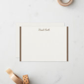 Individuelle Name-Flachnotizkarte Mitteilungskarte (Vorderseite/Rückseite Beispiel)