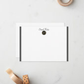 Individuelle Name-Flachnotizkarte Mitteilungskarte (Vorderseite/Rückseite Beispiel)