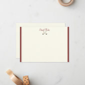 Individuelle Name-Flachnotizkarte Mitteilungskarte (Vorderseite/Rückseite Beispiel)