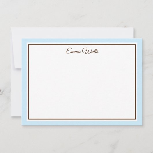 Individuelle Name-Flachnotizkarte Mitteilungskarte (Vorderseite)