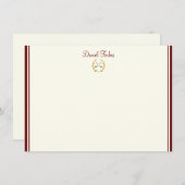 Individuelle Name-Flachnotizkarte Mitteilungskarte (Vorne/Hinten)