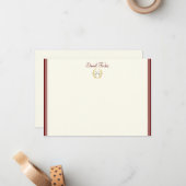 Individuelle Name-Flachnotizkarte Mitteilungskarte (Vorderseite/Rückseite Beispiel)