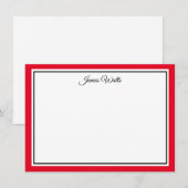 Individuelle Name-Flachnotizkarte Mitteilungskarte (Vorne/Hinten)