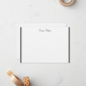 Individuelle Name-Flachnotizkarte Mitteilungskarte (Vorderseite/Rückseite Beispiel)