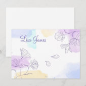 Individuelle Name-Flachnotizkarte Mitteilungskarte (Vorne/Hinten)