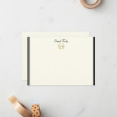 Individuelle Name-Flachnotizkarte Mitteilungskarte (Vorderseite/Rückseite Beispiel)