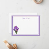 Individuelle Name-Flachnotizkarte Mitteilungskarte (Vorderseite/Rückseite Beispiel)